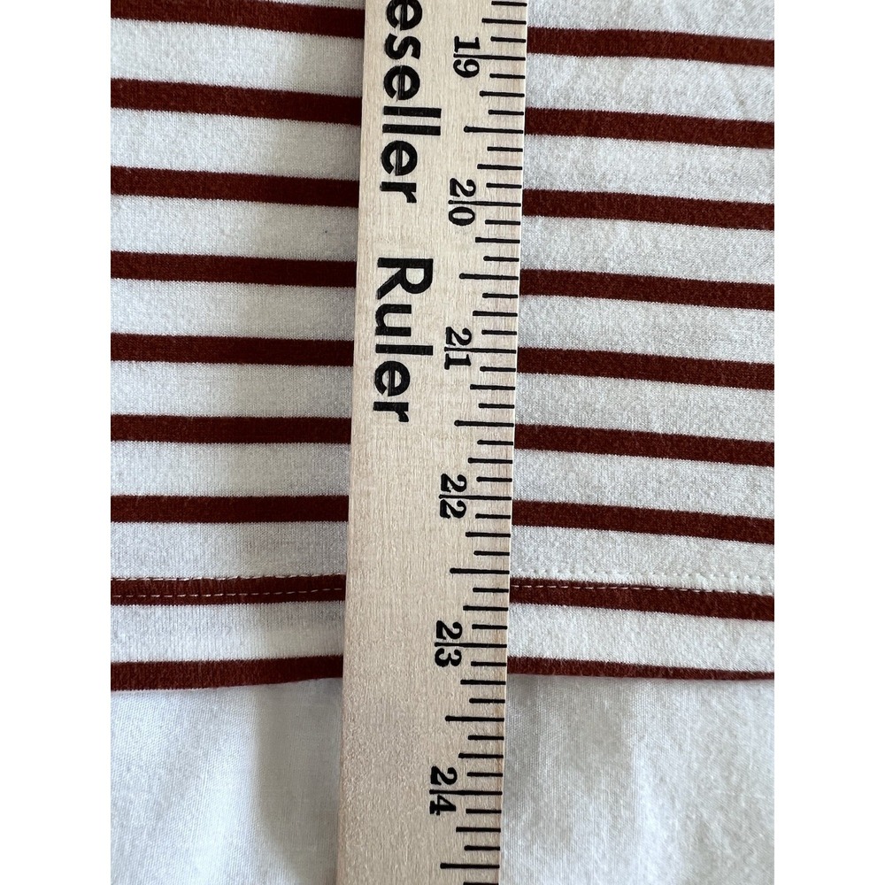 Sleeveless-Mock Neck Top-S/M-Stretchy-Soft-French Girl-Parisian-Coastal-Striped - Picture 6 of 6